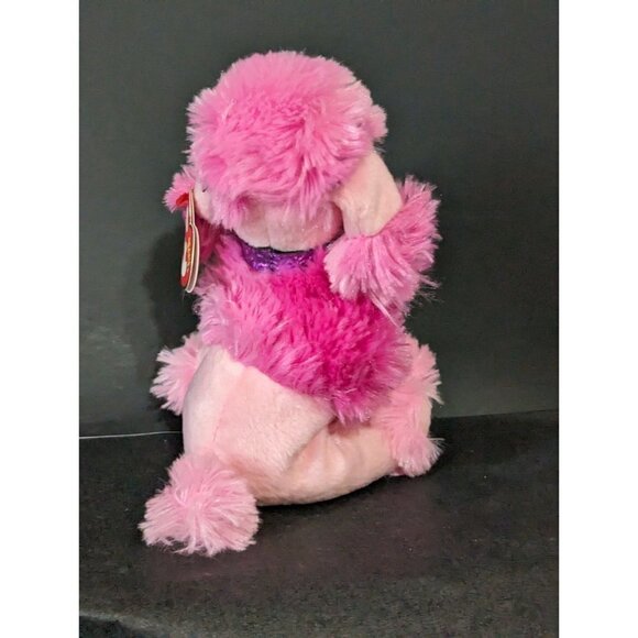 TY Beanie Baby - OOH-LA-LA the Pink Poodle Dog (6 inch) - MWMTs Stuffed Animal - Picture 5 of 11